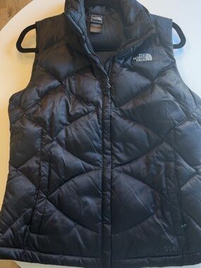 The North Face Black Quilted Down Vest - Women's 550 Insulation